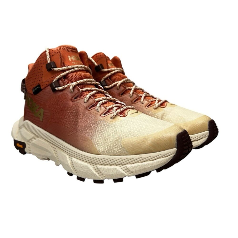 Hoka One One Trail Code GTX Sunbaked Trail Red Hiking Boots Women's Sz 7 - 11 B - Picture 4 of 9